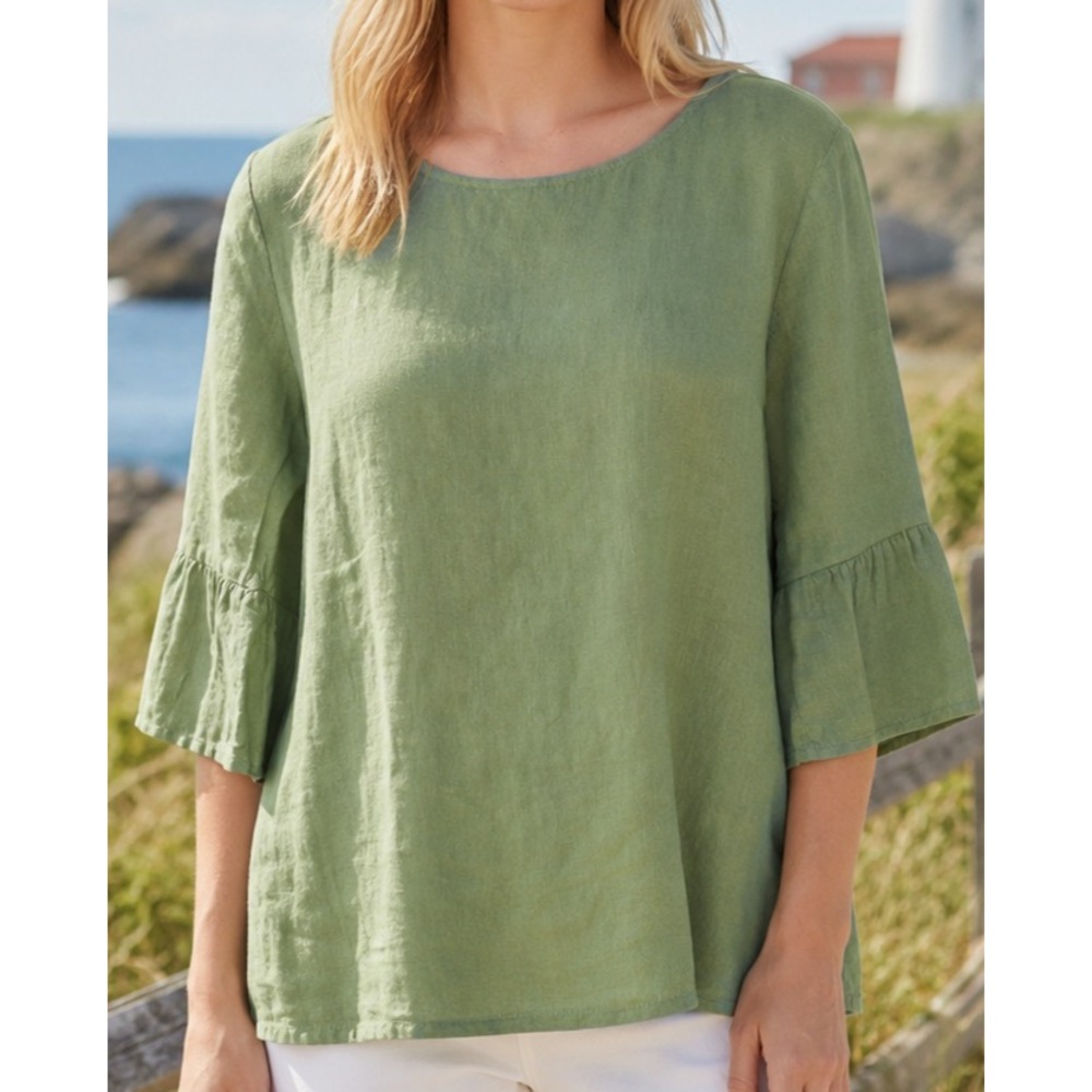 Terzo Milennio Linen Tunic Sardinia Breathable Summer Resort Cruise Size Medium